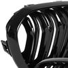 BMW 1 F21 15-18 grilles between the headlights (kidneys) left + right set BLACK GLOSSY DOUBLE BAR