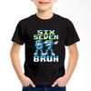Summer Children's 3D Printed Crew Neck Short Sleeve T-Shirt