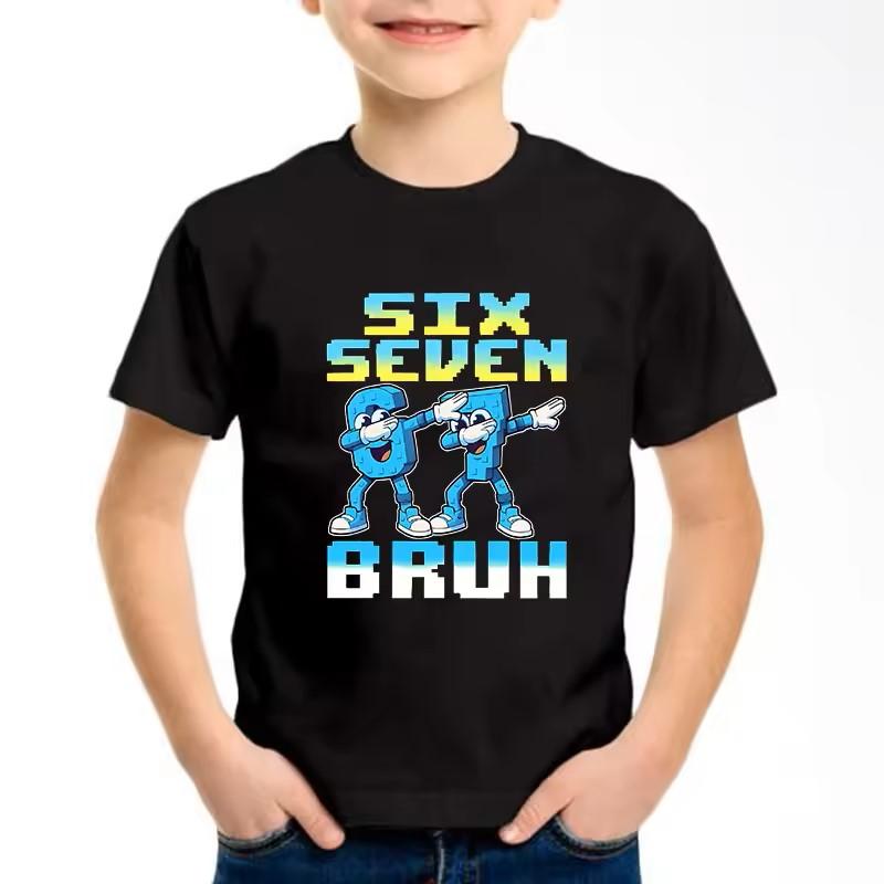 Summer Children's 3D Printed Crew Neck Short Sleeve T-Shirt