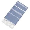 Customized 100% Cotton Turkish Beach Towel Soft Yarn-Dyed Jacquard Fringed Striped Pattern All-Season Ventilated for Bath Use