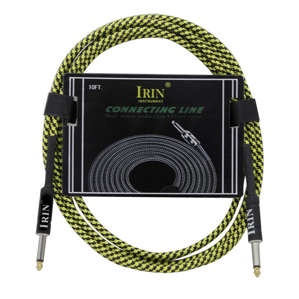 IRIN Guitar Cable Wire Cord Jack Line Amp Connection Cable 10/6/3M Audio Cable Noise Reduction Line Guitar Parts & Accessories