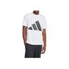 Adidas Essentials Logo Large Graphic Comfortable Soft Knit Crew Neck Short Sleeve T-Shirt Men Tops White JE8943