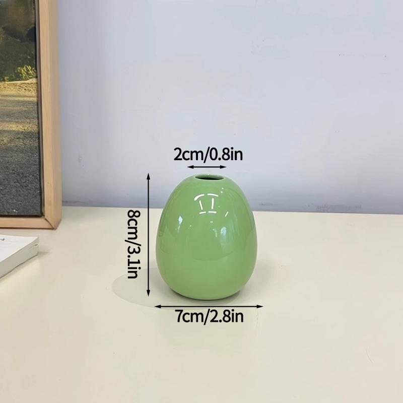Ceramic Small Vases Desktop Room Ornament Home Living Room Porch Decoration Dry Hydroponics Flower Vase Modern Minimalist Decor