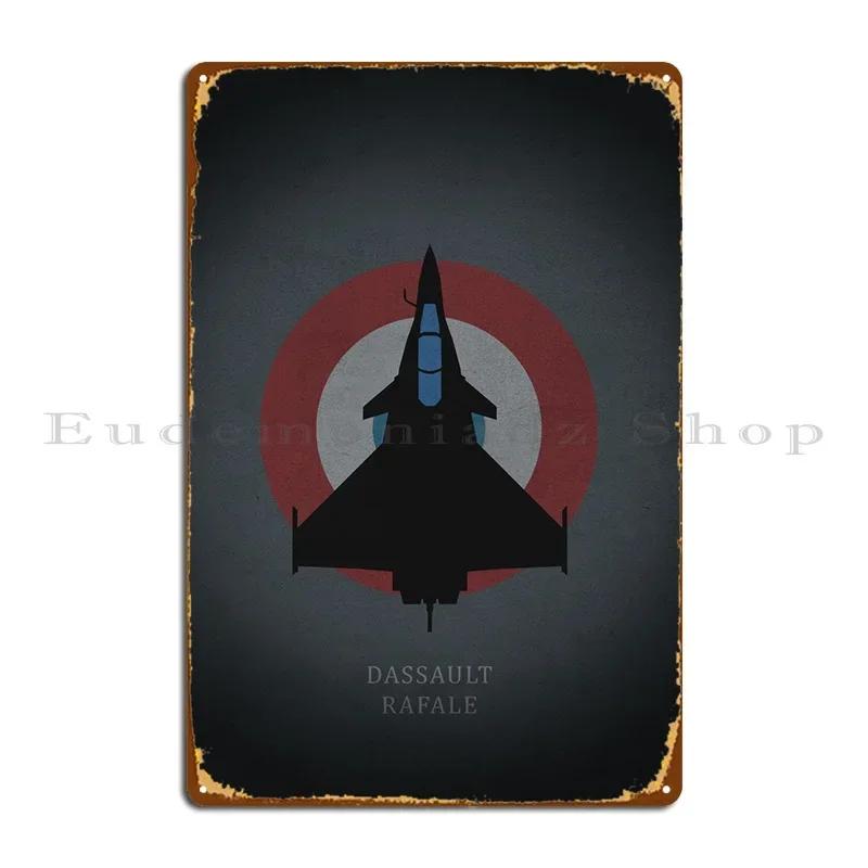 Dassault Rafale Metal Sign Poster Garage Party Club Garage Pub Printing Tin Sign Poster 20x30cm(7.8x11.8inch)