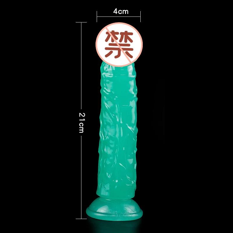 Luminous Simulation Dildo Realistic Penis For Women with Suction Cup XL Thick Couple Erotic Sex Anal Adult Toys for Men Toy