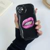 LZ20 Lips kiss design Clear Soft Wave Phone Cases for iPhone 15 13 Pro Max 12 mini 14 8 Plus XS Max XR 6 Protection Back Cover
