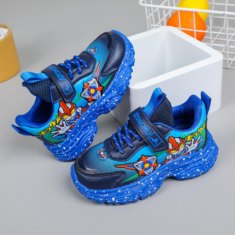 Fashion Kids Sports Walking Casual Shoes Boys Girls Kid's 4 Seasons Sneakers Cartoon Footwear for Child