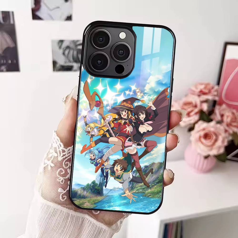 K-Kono Subarashii Sekai ni Shukufuku Phone Case For iPhone 17,16,15,14,13,12,Plus,Pro,Max For Magsafe Magnetic Wireless Charge