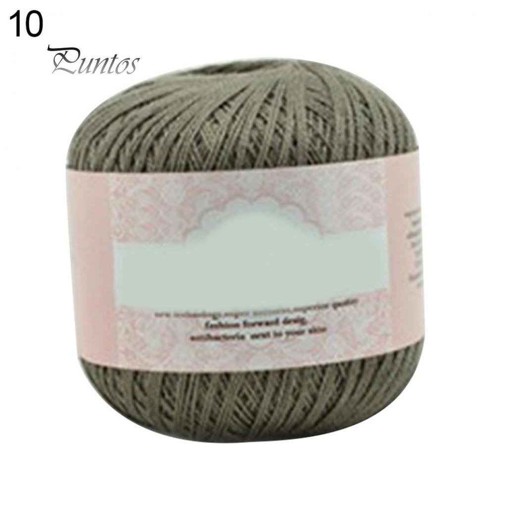 Mercerized Cotton Cord Thread Yarn for Embroidery Crochet Knitting Lace Jewelry