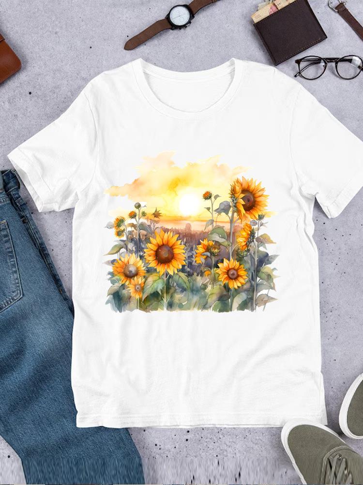 Casual Printed O-neck Printing T-shirt Clothes Ladies Butterfly Trend 90s Fashion Top Tee Short Sleeve T Women Female Clothing