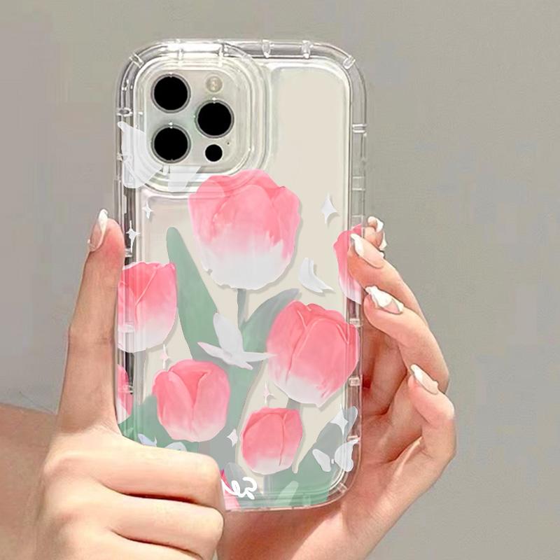 

Oil Painting Flowers Phone Case For iPhone 15 Pro Max Case iPhone 13 11 12 14 16 Pro Max XR XS X 7 8 Plus SE Shockproof Cover For iPhone 13 14