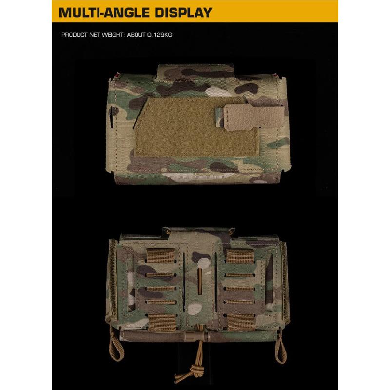 Compact V3 GEN3 Trauma Pouch, Camo MD2 IFAK Tactical First Aid Bag, Medical Utility Pouch For Hunting Vest Plate Carrier Waist Belt Gear