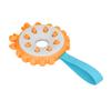 Dog Chewing Toy Bite Resistant Interactive Teeth Cleaning Round Puppy Molar Toothbrush Toy for TrainingOrange
