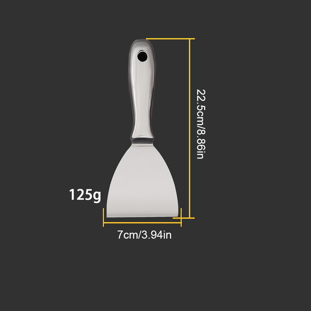 One-Piece Stainless Steel Putty Knife Scraper Spatula Putty Painter Paint Tool Plaster Shovel Clean Spatula Construction Tool