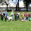 Oenux New Farmer People Model Simulation Farm Staff Feeder Action Figures Pig Animals Figurine Miniature Lovely Toys For Kids
