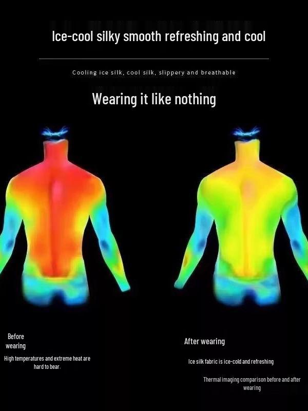 Ice Silk Quick-Dry Men's Running T-Shirt - Lightweight, Breathable Short Sleeve for Summer Sports & Fitness