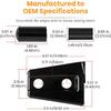 Door Hinge Cover Trim Exterior Accessories For Jeep Wrangler JK JKU Sport Rubicon Sahara X Unlimited 2-Door & 4-Door 2007-2018 (Black 8PCS)