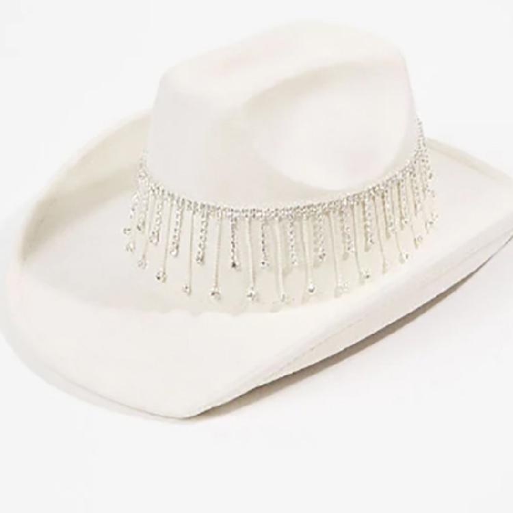 Tassel Cowgirl Hat Tassel Cowboy Hat Bachelorette Party Hat Bridal Party