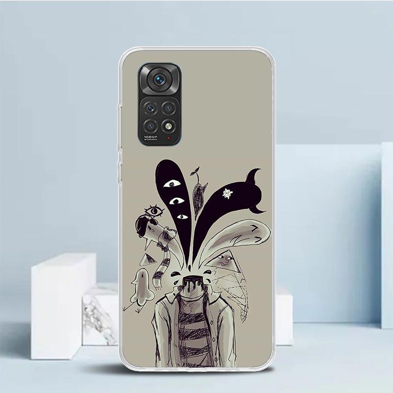 Oyasumi Punpun Silicon Call Phone Case For Xiaomi Redmi Note 14 13 12 12S 11 Pro Plus 11S 10 10S 11T 11E 4G 5G Soft Cover Redmi