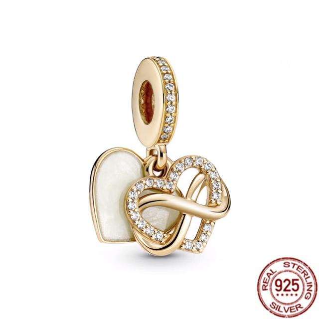 Anhänger mit mehreren Mustern für Armband/Halskette aus 925er-Sterlingsilber, Charm-Perlenschmuck, MOM, Festival