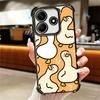 Cartoon Cute Duck Soft Phone Case For Xiaomi Redmi Note 14 15 Pro Plus 13 12 11S 11T 5G 10 9S 9 Plating Anti-Fall Fundas