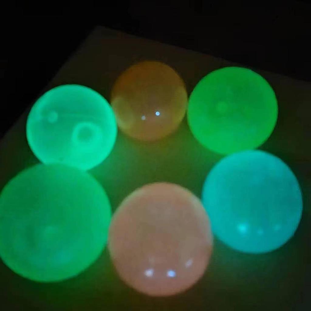 Douyin Luminous TPR Ceiling and Wall Sticky Ball Toy for Kids - Interactive Decompression Dart Target Ball