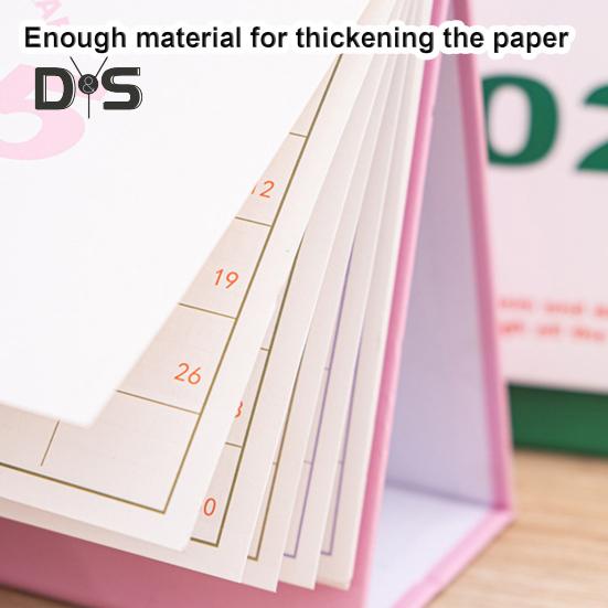 2025 Small Desk Calendar Standing Flip Desktop Calendar Monthly Planner Time Management Organizer for Home Office School