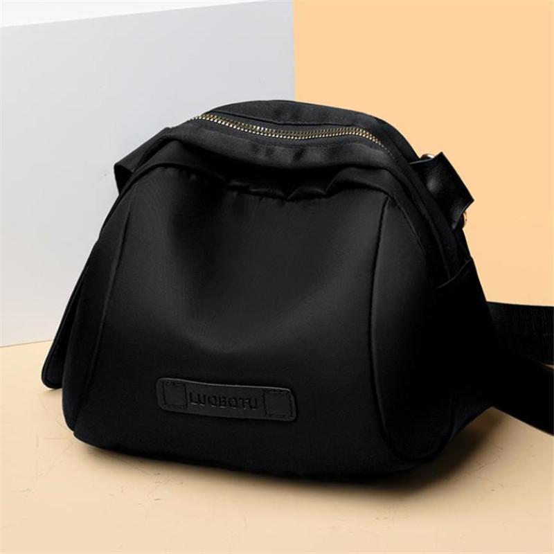 Trendy Women Nylon Chest Crossbody Bag Waterproof Shoulder Bag Lightweight & Secure Zipper Purse for Effortless Everyday Style