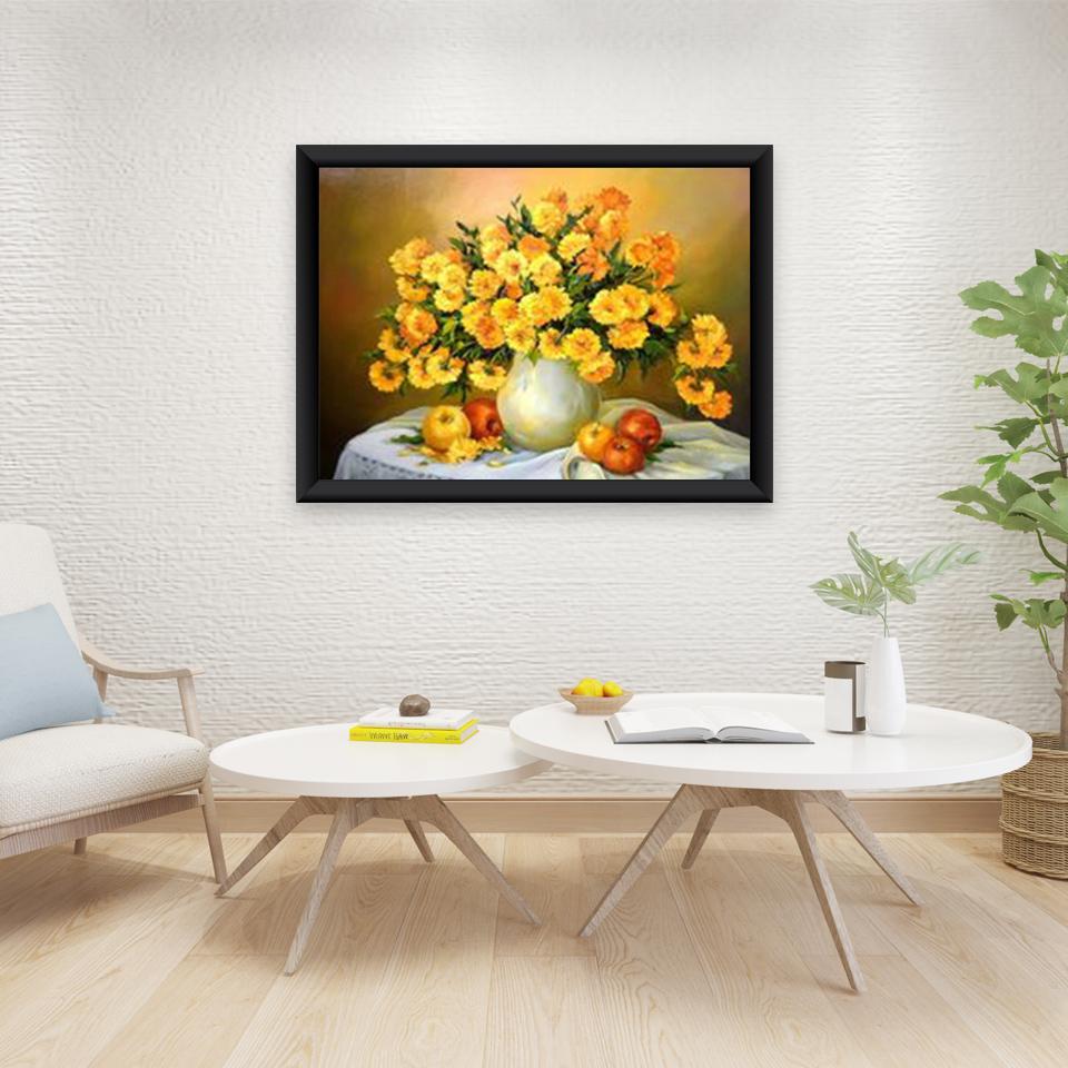 Diy Flower 5D Diamond Painting Full Round Drill Rose Resin Mosaic Diamond Embroidery Cross Stitch Kit Gift Wall Art Home Decor