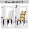 Dining Chair Slipcover,High Stretch Removable Washable Chair Seat Protector Cover for Home Party Kitchen Hotel Wedding Ceremony