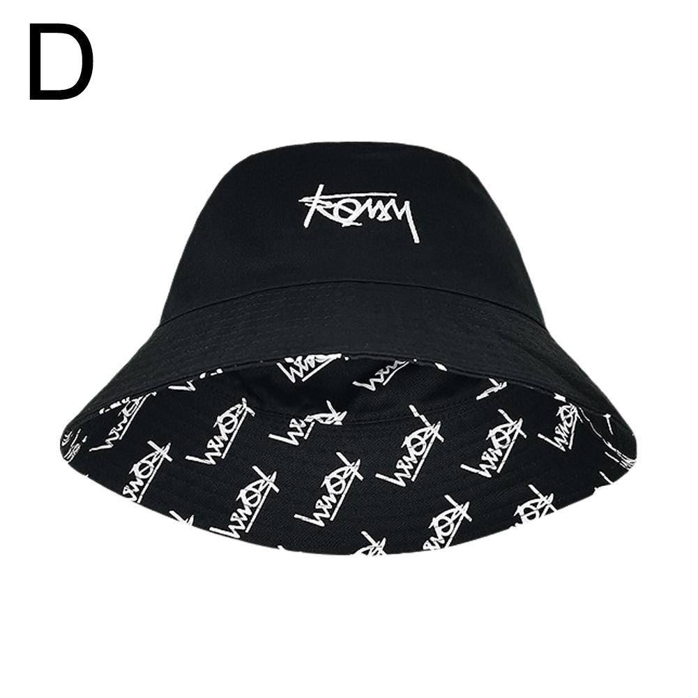 Double-sided Bucket Hat Men Women Summer Basin Cap Hip Hop Graffiti Fishing Fisherman Hat Retro Pattern Packable Sun Protection