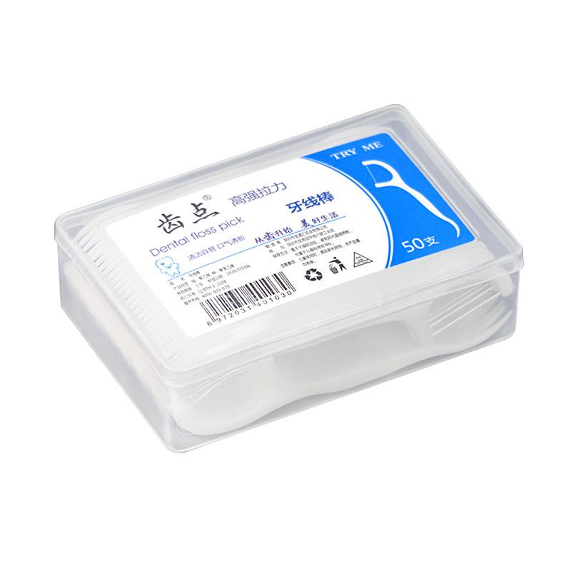 50 Pieces Disposable Ultra-fine Dental Floss Sticks