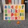 Dětské Alfabetické Aritmetické Číselné Puzzle Dřevěné Montessori Předškolní Učení Vzdělávací Hra Hračka Narozeninové Dárky Pro Děti