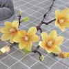 Seidenmaterial Künstliche Magnolienblüte Farbverlauf Künstlicher Blumenstiel Partydekoration