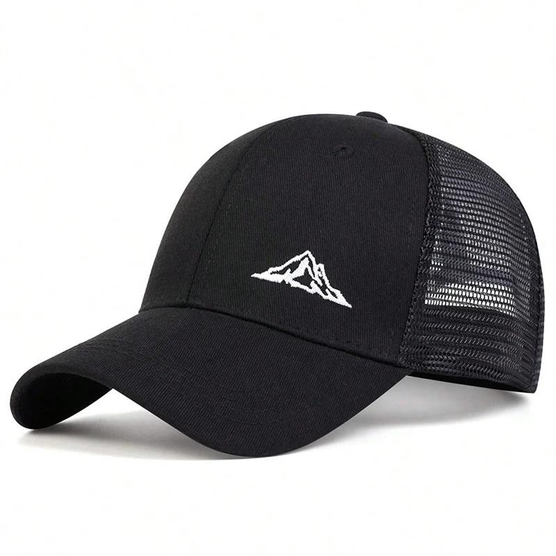 Unisex Mountain Range Embroidery Baseball Net Caps Spring And Summer Outdoor Adjustable Casual Hats Sunscreen Hat