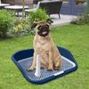 Mesh Dog Toilet *Litter Tray Pee Training Protection with Wall Small Urinal for