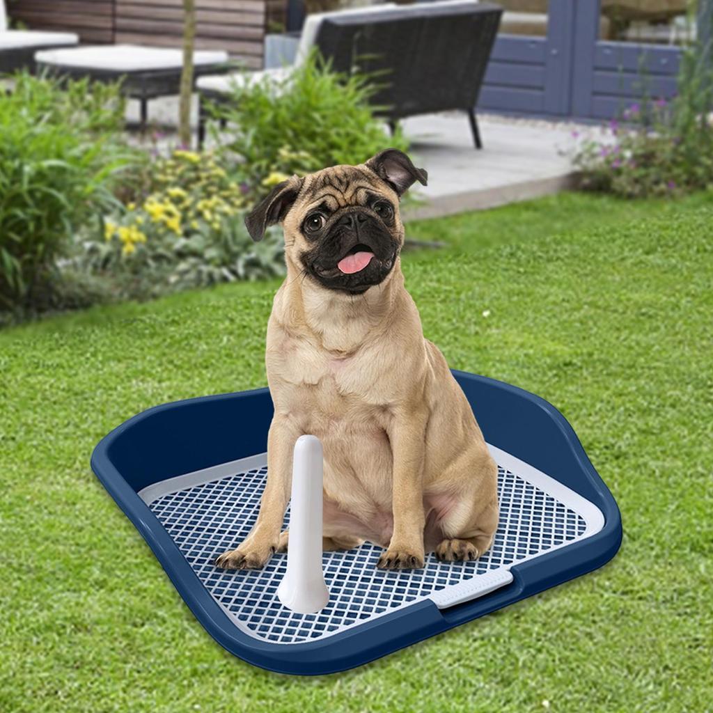 Mesh Dog Toilet *Litter Tray Pee Training Protection with Wall Small Urinal for