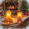 1PC 10/20LED Christmas Men&Women Gingerbread Man String Lights Suitable For Home Outdoor Holiday Party Christmas Decoration