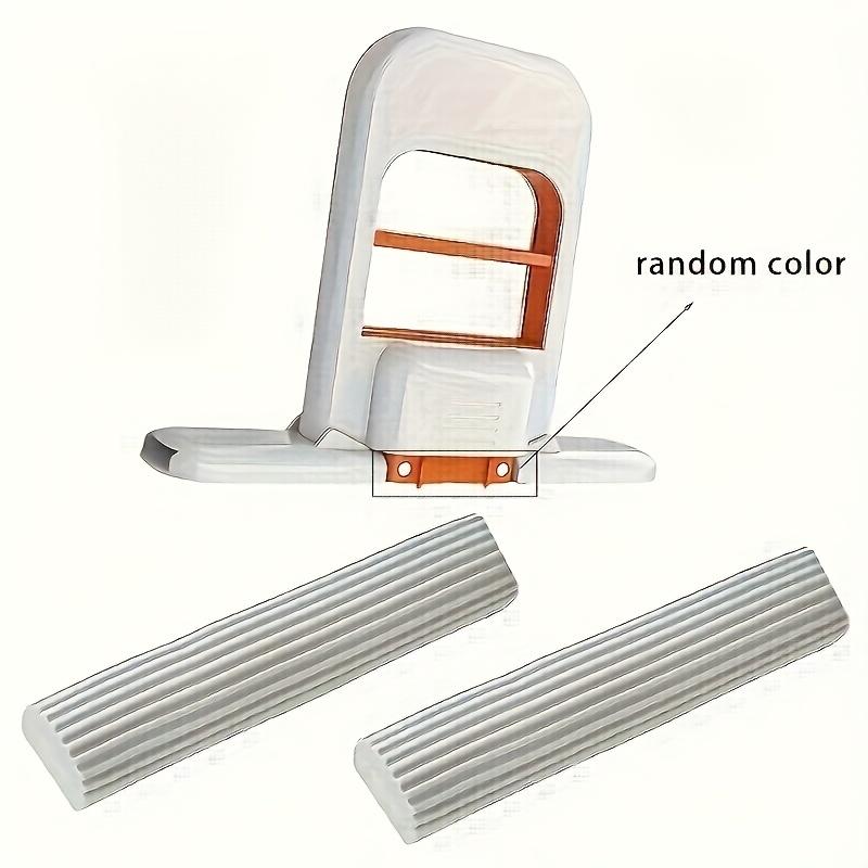 

3Pcs (1 mop + 2 sponges) leave-in desktop mop - quick cleaning design, foldable space-saving, hand-free cleaning system - белый