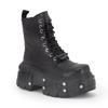 Fashion Punk Style Women Boots Lace-up Heel Height Platform Shoes Woman Gothic Ankle Rock Boots Metal Decor Woman Sneakers 2025