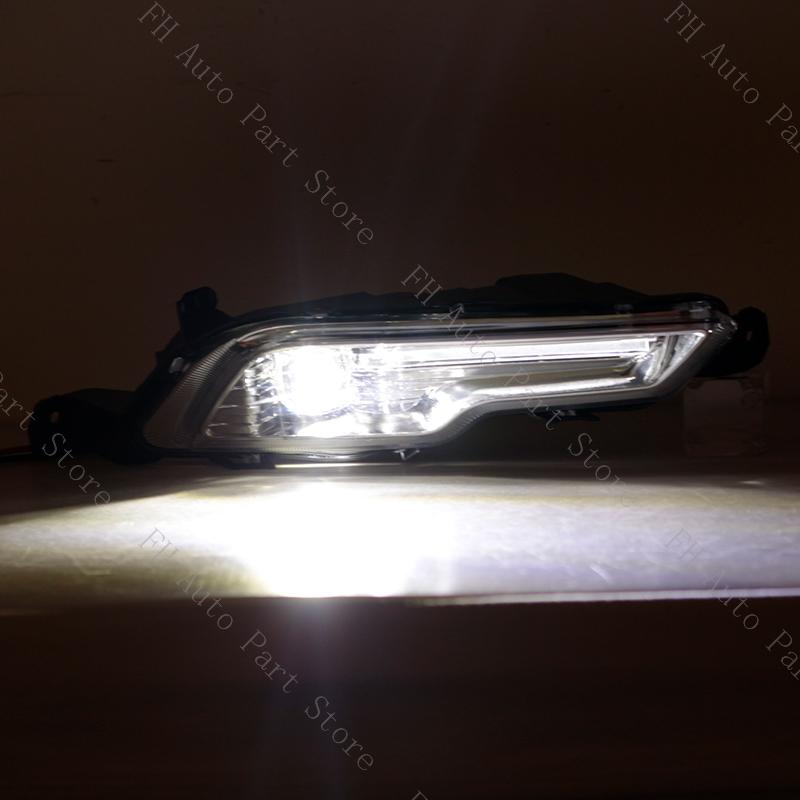 Car LED Front Bumper DRL Daytime Driving Lamp Light For Ford Fusion Mondeo Explorer Sport 2017 2018 2019 Foglight Foglamp