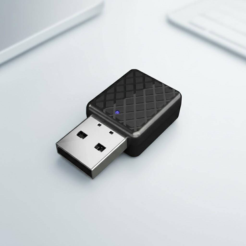 

USB Bluetooth 5.0 Audio Adapter 2 In 1 Transmitter Receiver Wireless Handsfree Car Kit AUX Adapter Compact Design чорний