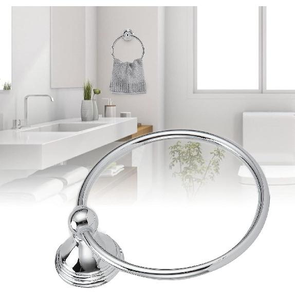 Towel Ring, Hand Towel Rack Bathroom Hand Towel Holder Hand Towel Hook Stainless Steel Towel Ring Wall Mount Hand Towel Holder(#A)