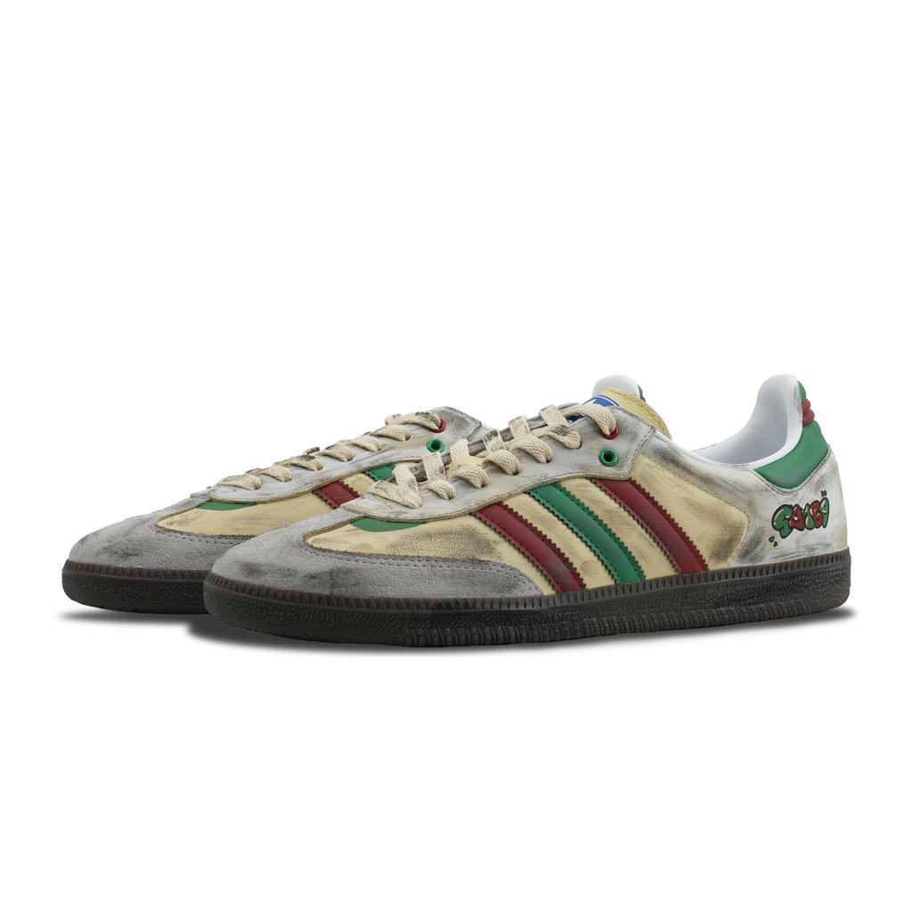 adidas Originals SAMBA OG Low Top Skateboard Shoes Unisex Beige Gray IG1024(Team162-)