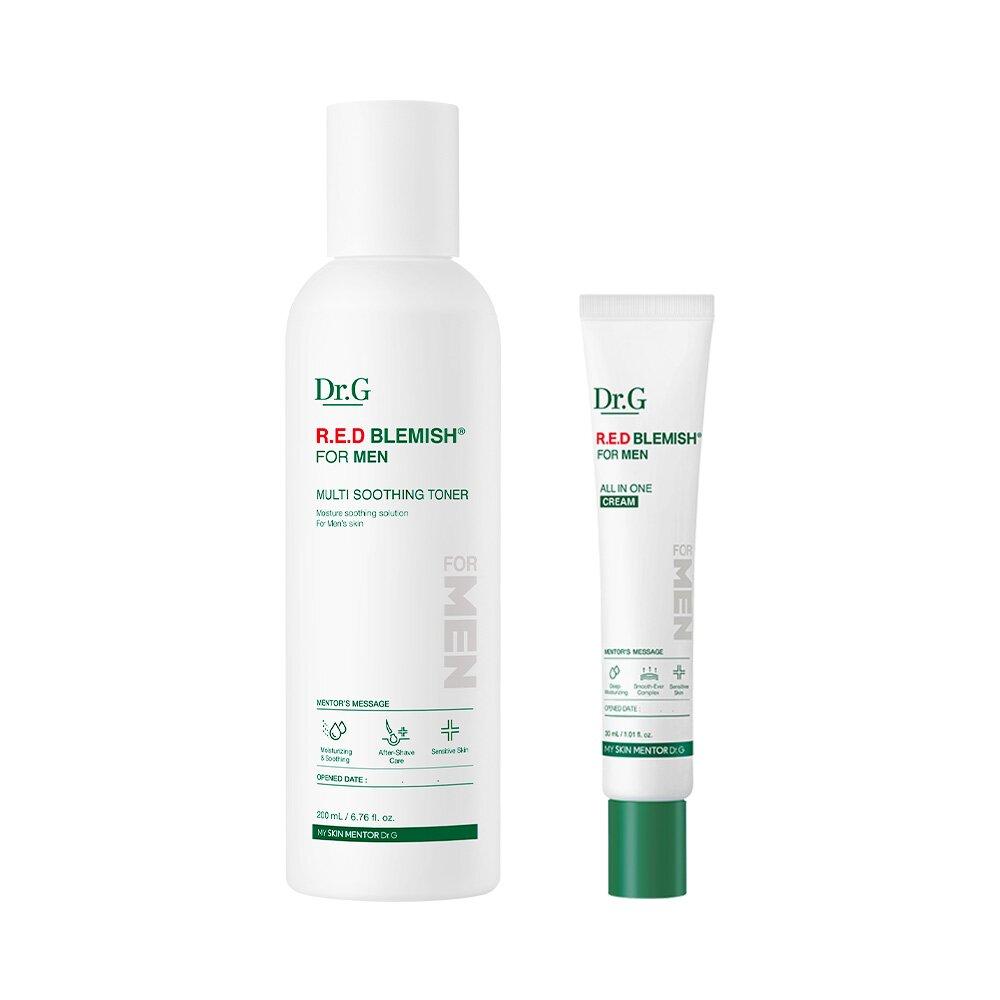 Dr.G Red Blemish For Men Multi Soothing Toner 200mL (+All In One Cream 30mL)