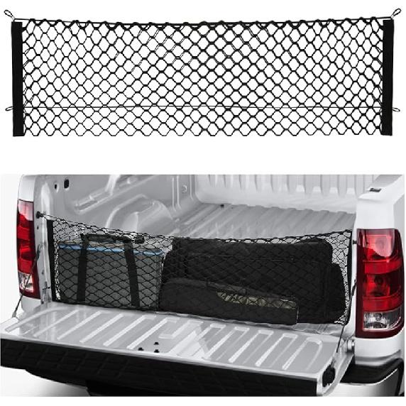 Car Rear Cargo Net With Good Elasticity&Tensile Strength Trunk Net Organizer For SUV Truck,Ideal Car Net Keeps Overlanding Accessories (L