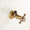Easy Installation Bathroom Tap Antique Brass Valve G1/2 Connection Valve Prevent Water Wastage Total Height 100mm