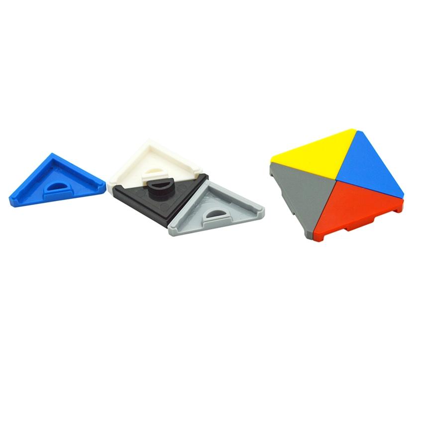 MOC DIY Building Blocks Special Tile 45° Cut 2x2 Triangular Tile Bricks Parts 35787 Assembles Particles creative Toys for Kids