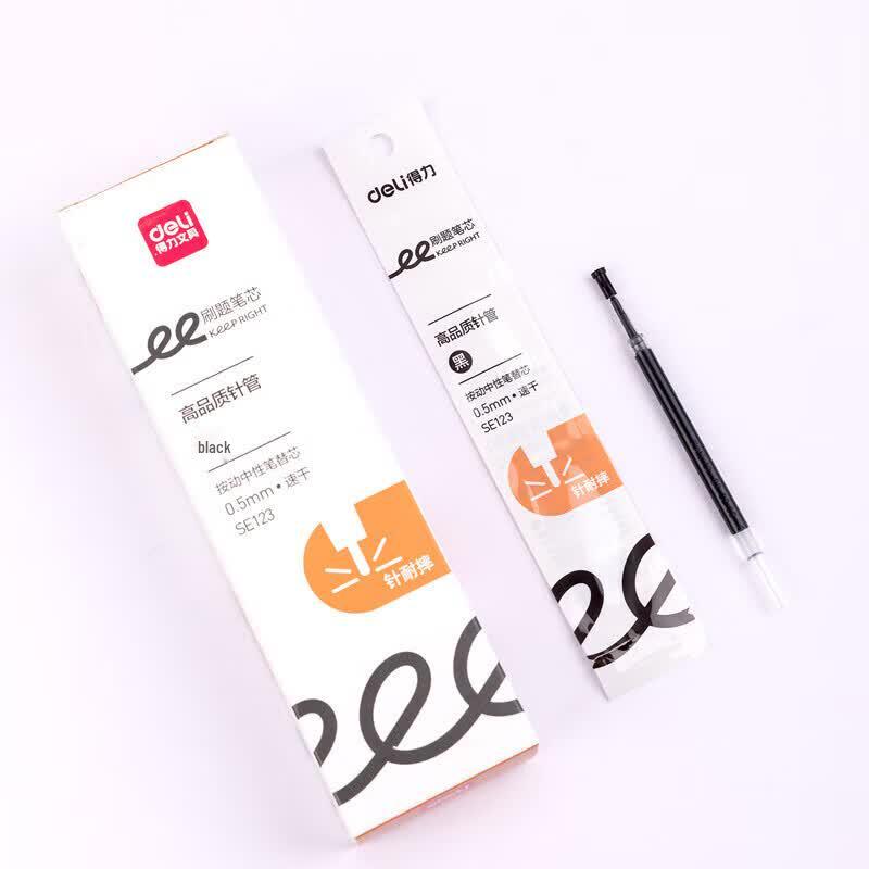 Deli Quick-Drying Retractable Gel Pen Refills