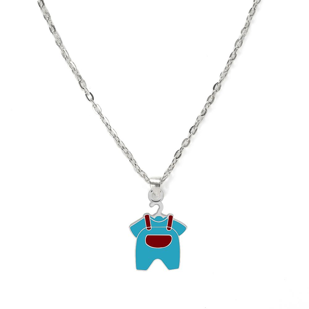 

Funny Mini Hanger Pendant Necklace Cute Charm Jewelry with Lobster Clasp Fashion Gold Silver Color Alloy Chain Gift For Girl Men